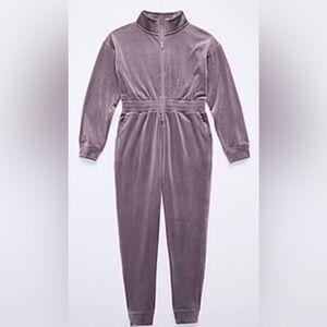 Xersion Girls Long Sleeve Jumpsuit in Vintage Violet